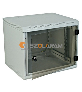 Schrack Egyrészes kommunikációs fali szekrény, 370x600x395, 6U