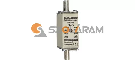 Mersen NH00 63A gL/gG 500V középső-kioldásjelzéssel NH000GG50V63 biztosítóbetét