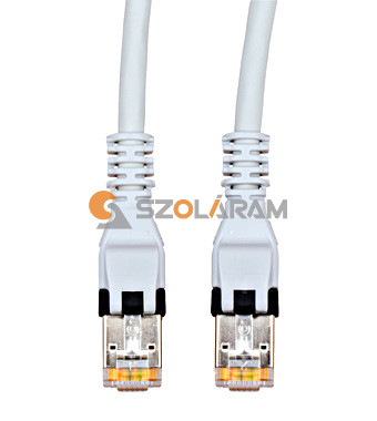 Schrack Push Pull patchkábel RJ45 árny. Cat.6a 10GB LS0H szürke 1.0m