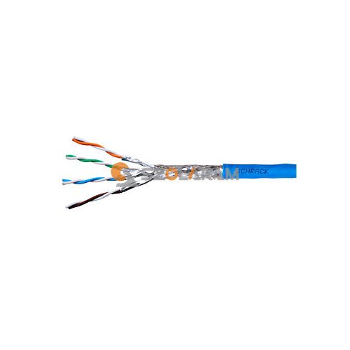 schrack S/FTP kábel Cat.7a, 4x2xAWG22/1, 1.500Mhz, LS0H-3, Dca, kék