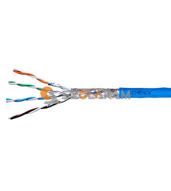 Schrack S/FTP kábel Cat.7a, 4x2xAWG22/1, 1.500Mhz, LS0H-3, Dca, kék