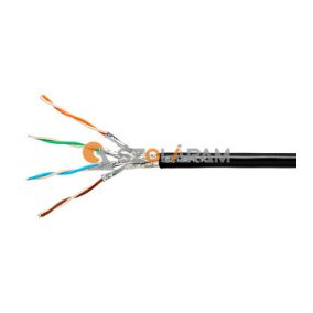   Schrack S/FTP kábel Cat.7, 4x2xAWG23/1, 1000Mhz, PE kültéri, fekete