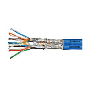   Schrack S/FTP Cat.7 kábel 2x(4x2xAWG23/1), 1000MHz,LS0H, 30%, kék