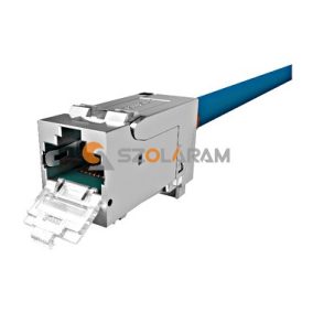   Schrack PERFORMANCE LINE RJ45 árny. csatl., Cat.6a 10GB 4PPoE 100W