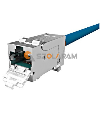 Schrack PERFORMANCE LINE RJ45 árny. csatl., Cat.6a 10GB 4PPoE 100W