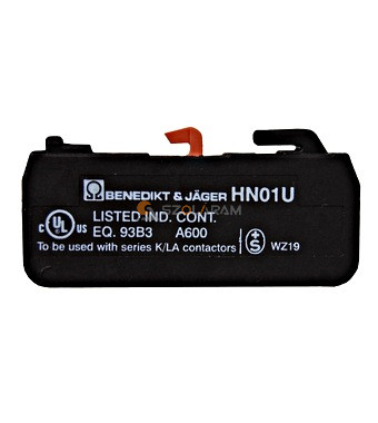 Schrack Segédérintkező, AC15 3A/230V, 1ny, késve nyitó