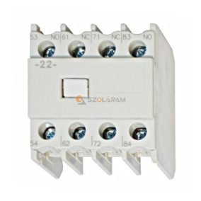   Schrack Segédérintkező,AC15 3A/230V,2z+2ny,LA315-LA33,mellső