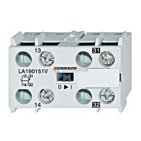 Schrack Segédérintkező blokk HKM11V 1z+1ny 10A (bal)
