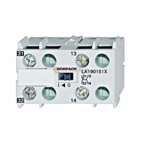 Schrack Segédérintkező blokk HKM11X 1z+1ny 10A (jobb)