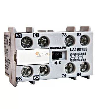 Schrack Segédérintkező, AC15 3A/230V, 2z+2ny, LA1 mini segédmk.-hoz