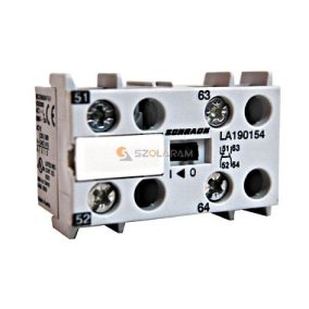   Schrack Segédérintkező, AC15 3A/230V, 1z+1ny, LA1 mini segédmk.-hoz