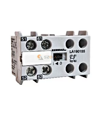 Schrack Segédérintkező, AC15 3A/230V, 2ny, LA1 mini segédmk.-hoz