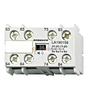 Schrack Segédérintkező, AC15 3A/230V, 4z, LA1 mini segédmk.-hoz