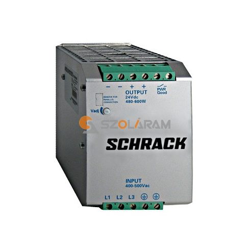 schrack Kapcsolóüzemű tápegység 3x400VAC/24VDC, 22A