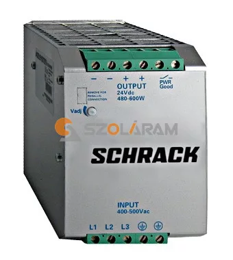 Schrack Kapcsolóüzemű tápegység 3x400VAC/24VDC, 22A