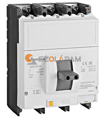 Schrack MX4 terheléskapcsoló, 3P, 1600A