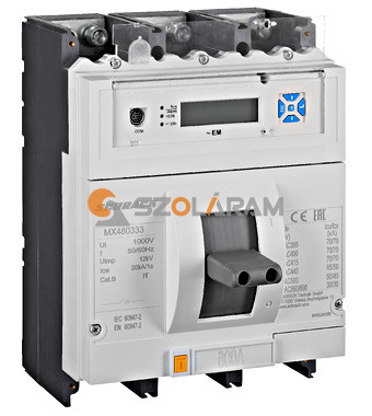 Schrack MX4 kompakt megszakító Type EM, 3P, 70kA, 800A