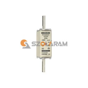   Mersen NH1 25A gL/gG 500V homlokoldali-kioldásjelzéssel NH1GG50V25 biztosítóbetét