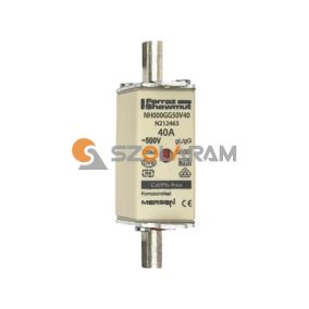   Mersen NH00 40A gL/gG 500V középső-kioldásjelzéssel NH000GG50V40 biztosítóbetét