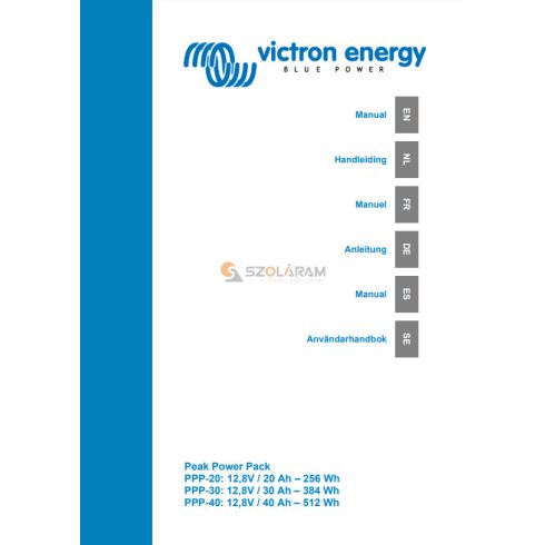 Victron Peak Power Pack brochure EN (box of 25) brossúra