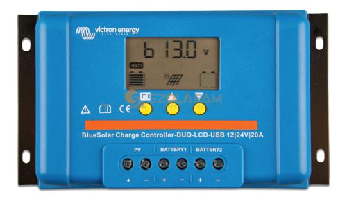 Victron BlueSolar PWM-LCD&USB 12/24V-5A töltésvezérlő