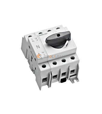 Schrack Terheléskapcsoló DIN sínre 3P + N, 80A