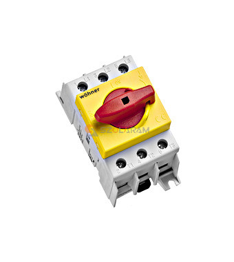 Schrack Terheléskapcsoló DIN sínre 3P, 63A, 16 - 50mm²