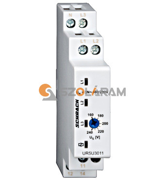 Schrack Feszültségfelügyeleti relé 3fázisú, 3x400/230VAC, 1v, 5A,1KE