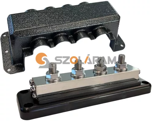 Victron Busbar 600A 4P +cover gyűjtősín