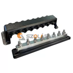 Victron Busbar 600A 8P +cover gyűjtősín