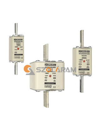 Mersen NH3 200A gL/gG 500V középső-kioldásjelzéssel NH3GG50V200 biztosítóbetét