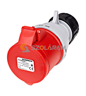 Schrack CEE lengő aljzat, 5 pólusú, 32A, 400V, IP44