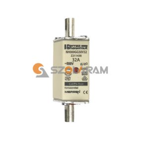   Mersen NH00 32A gL/gG 500V középső-kioldásjelzéssel NH000GG50V32 biztosítóbetét