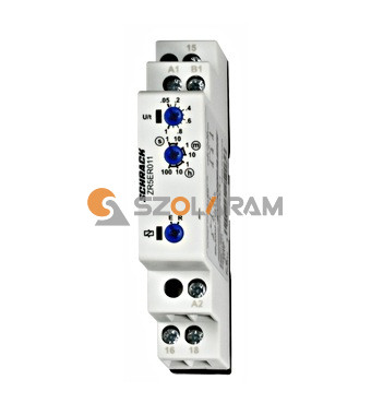 Schrack Meghúzás/ejtés késleltetett időrelé 24-240VAC/DC,1v, 8A,1KE